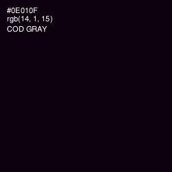 #0E010F - Cod Gray Color Image
